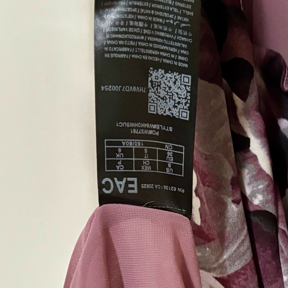 Guess| NEW Gorgeous Purple Black Floral Lace Long Chemise Dress Sz S w/Tags - Picture 7 of 11